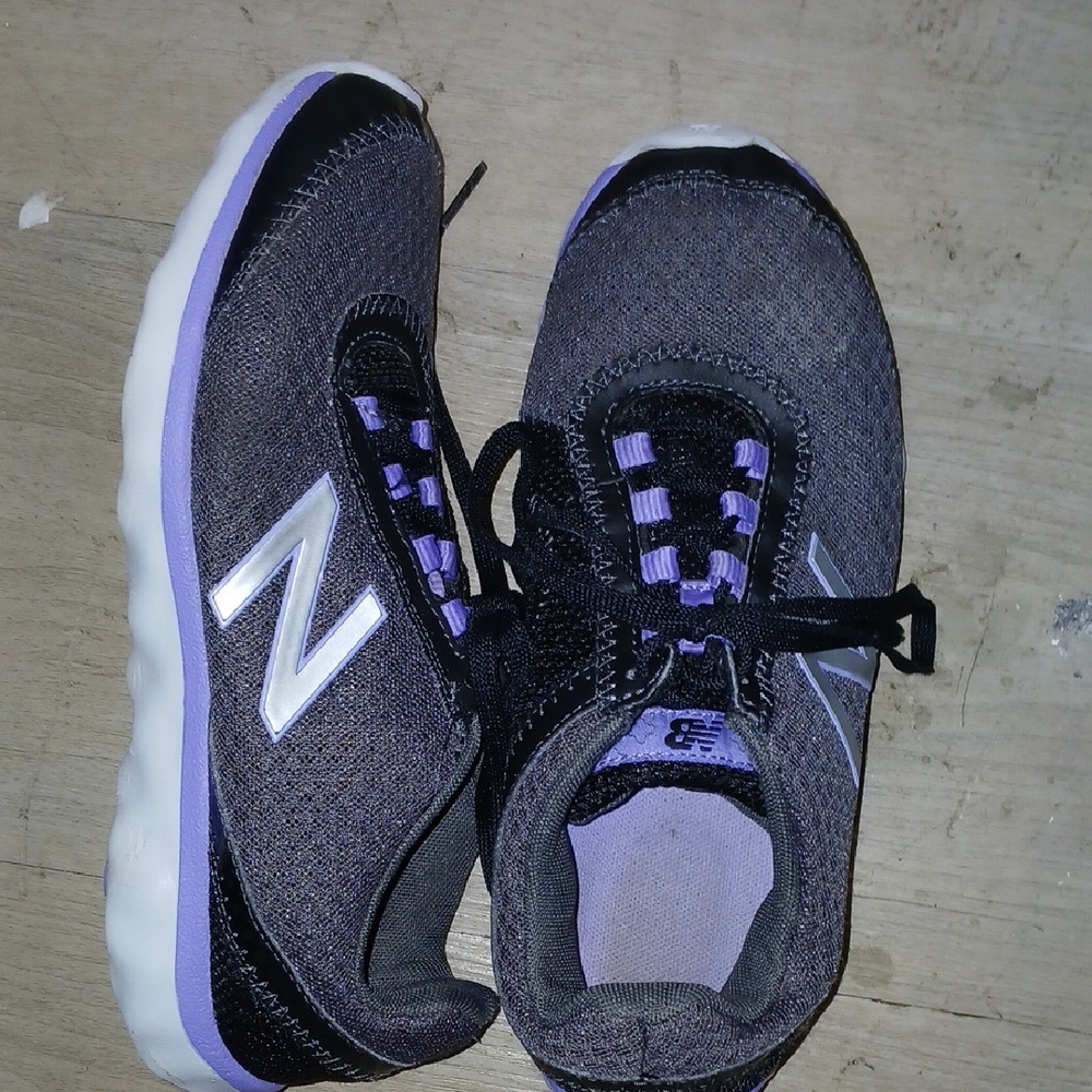 New Balance Black and Lavender Sneakers